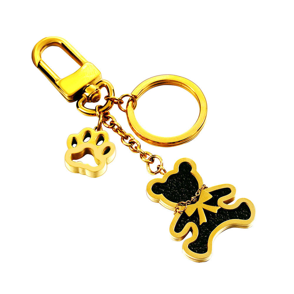 10pcs 12x33mm Gold Keychain Accessories Universal Metal Dog Clasp