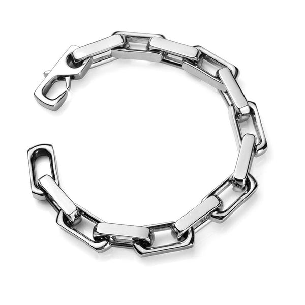 Punk Quench Tempered Bamboo Colorblock Cuban Steel Bracelet