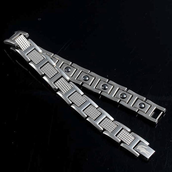 Punk Crocodile Armor Magnet Steel Men bracelet