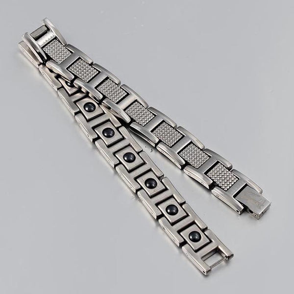 Punk Crocodile Armor Magnet Steel Men bracelet