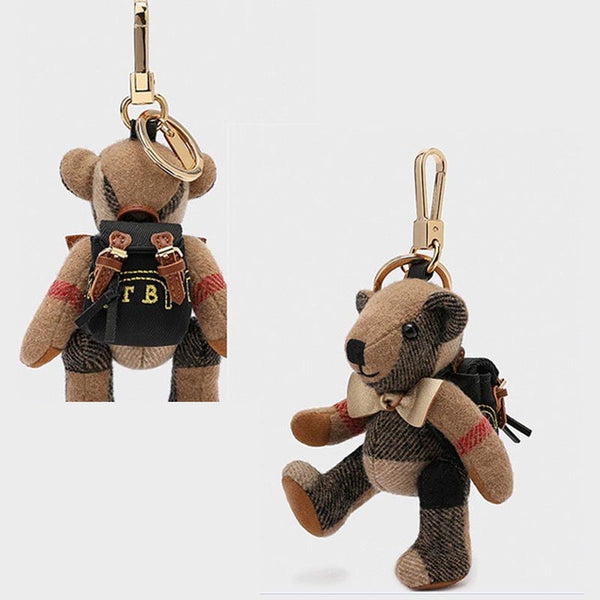 Doll Teddy Bear Cartoon Limb Rotation Cashmere Wool Bag Ornament Car Keychain