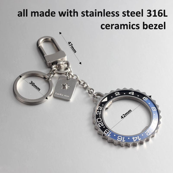 Watches speedometer speed dial digital bezel steel Bag Ornament Car Keychain