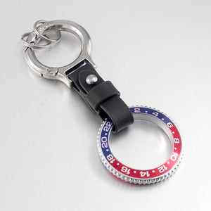 Watches speedometer speed dial leather Car Keychain