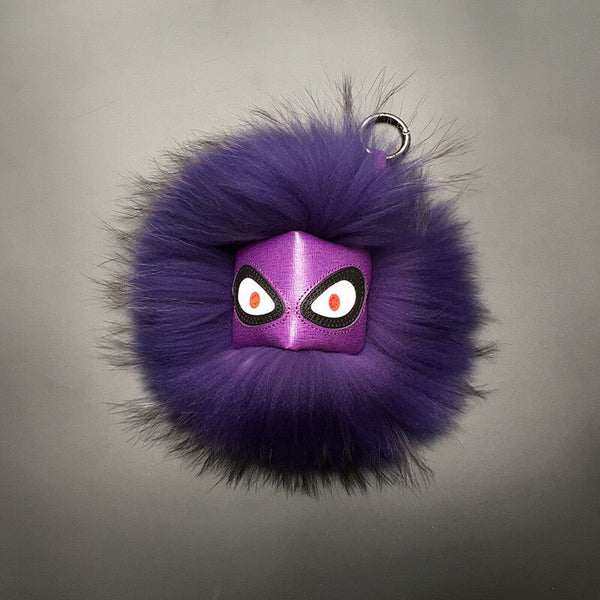 Crazy Angry Monster Eyebrow Stuffed Toys Bag Ornament Keychain